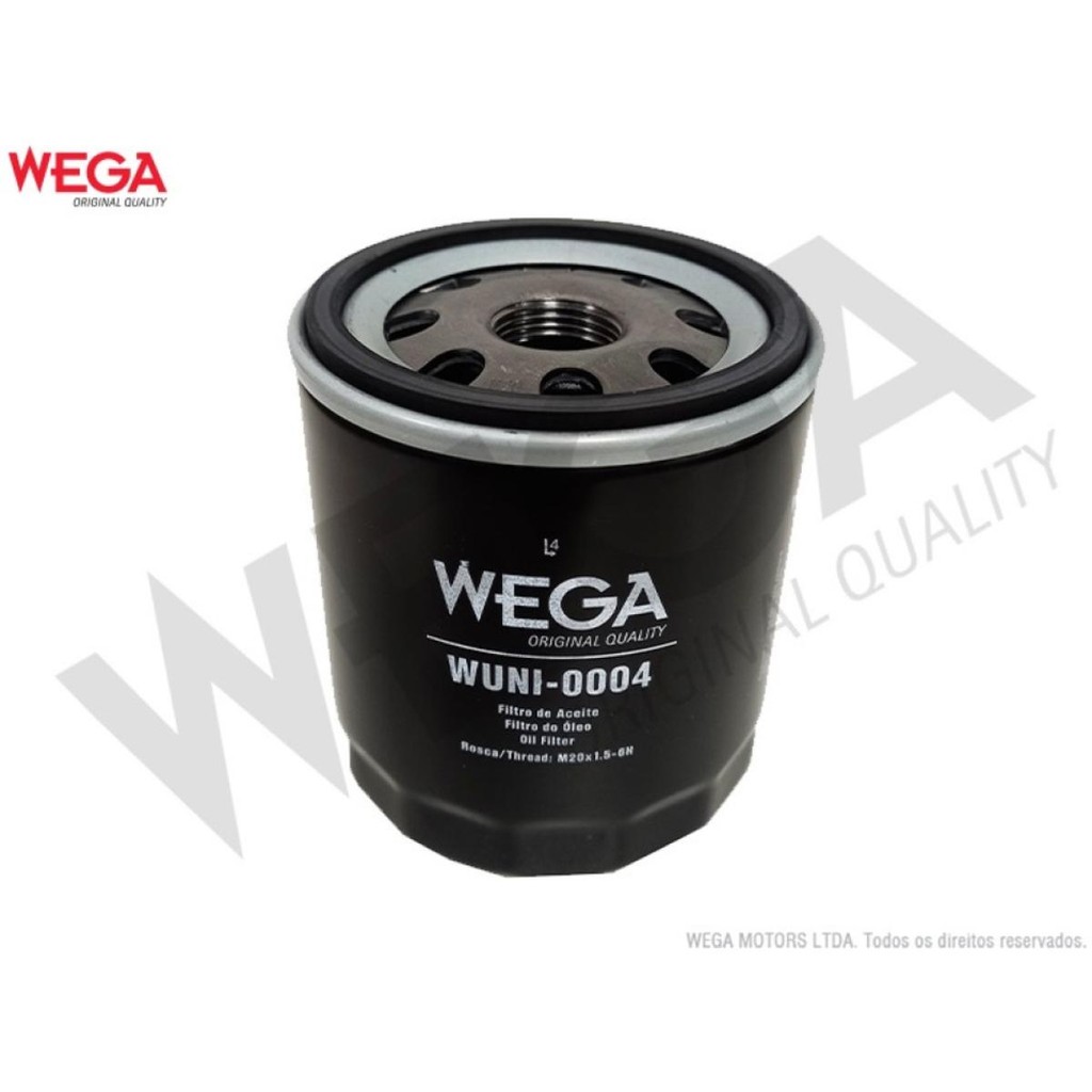 Filtro óleo Peugeot 206 1999 a 2003 Wega WUNI-0004