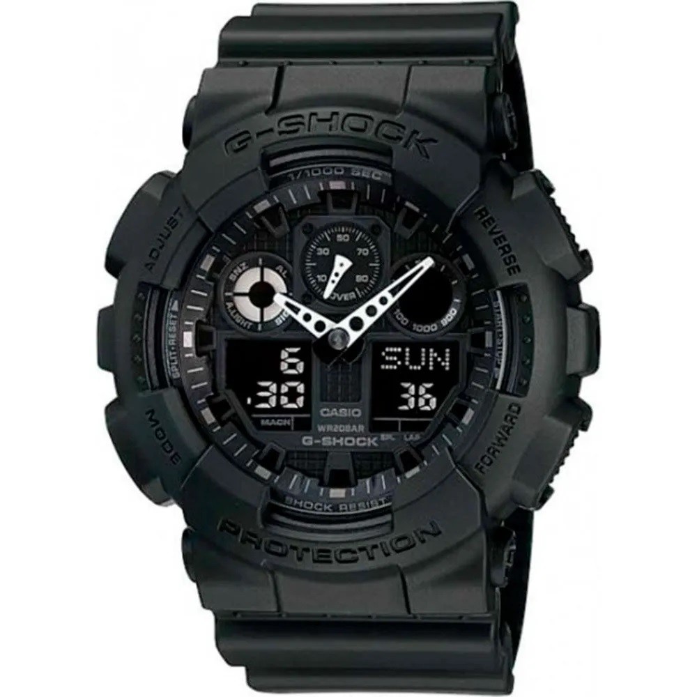Relógio de Pulso Masculino Casio G-Shock Anadigi Prova D´Agua 200 metros GA-100-1A1DR Relógio de Pulso Masculino Casio G-Shock Anadigi Prova D´Agua 200 metros GA-100-1A1DR