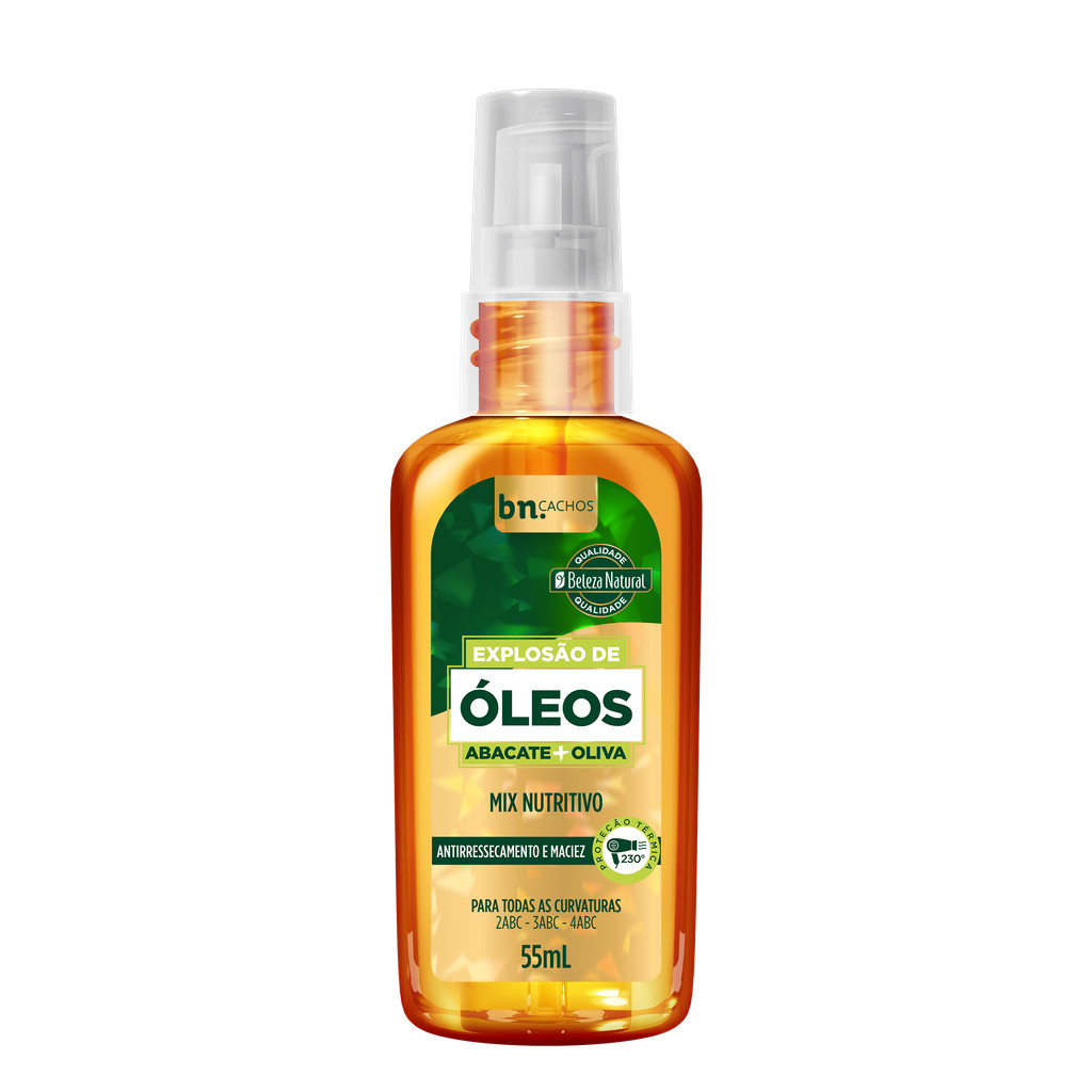 Óleo Capilar Explosão de Óleos Abacate + Oliva 55ml bn.Cachos Óleo Capilar Explosão de Óleos Abacate + Oliva 55ml bn.Cachos