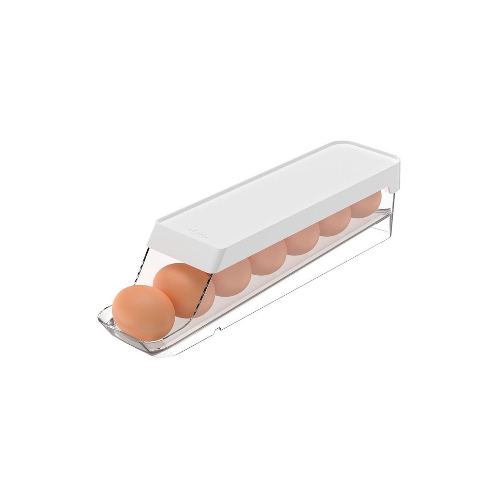Organizador de ovos roll Ou 7un Linha Clear Fresh Organizador de ovos roll Ou 7un Linha Clear Fresh