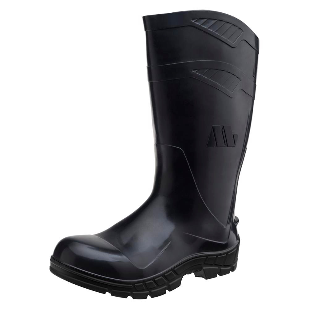 Bota De Pvc S/ Forro Preta Cano Longo Marluvas Bota De Pvc S/ Forro Preta Cano Longo Marluvas