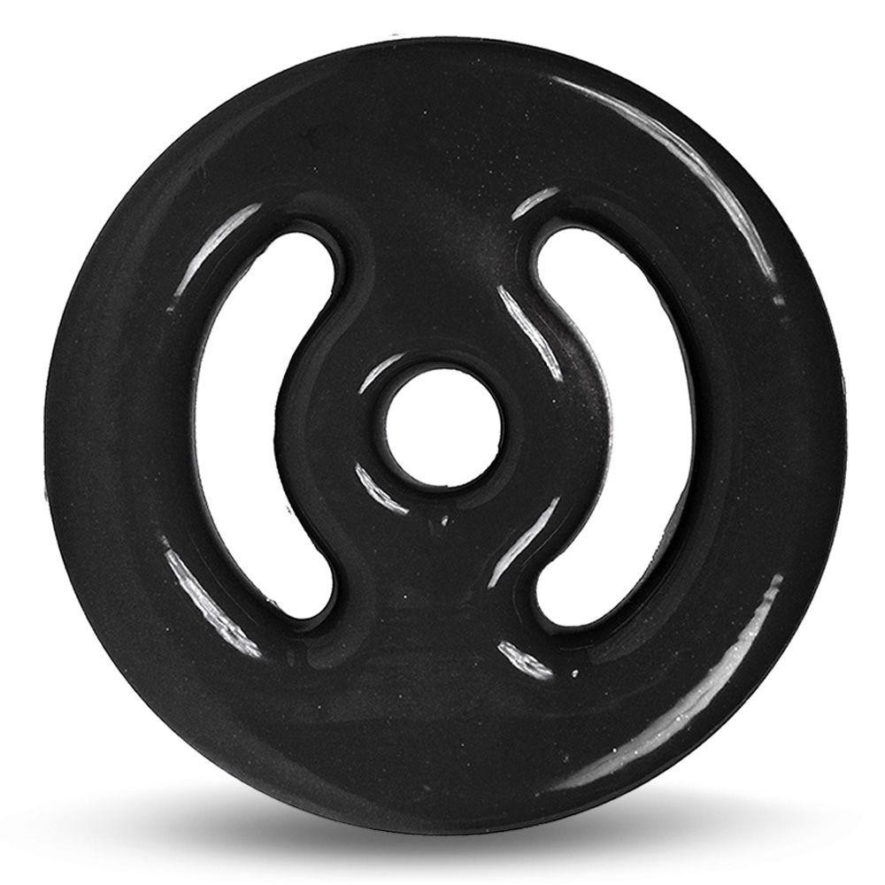 Anilha Emborrachada 1Kg Ferro Fundido PVC S23 Preto Acte Anilha Emborrachada 1Kg Ferro Fundido PVC S23 Preto Acte