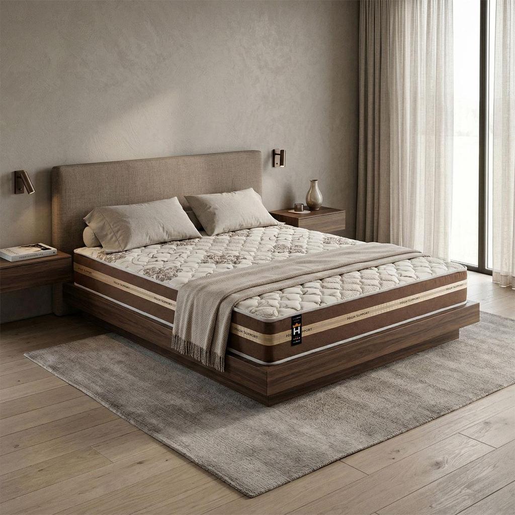 Colchão Indiana Casal Ortopédico Firme Espuma D33 Antialérgico Marrom 138×188 – King House Colchão Indiana Casal Ortopédico Firme Espuma D33 Antialérgico Marrom 138×188 – King House