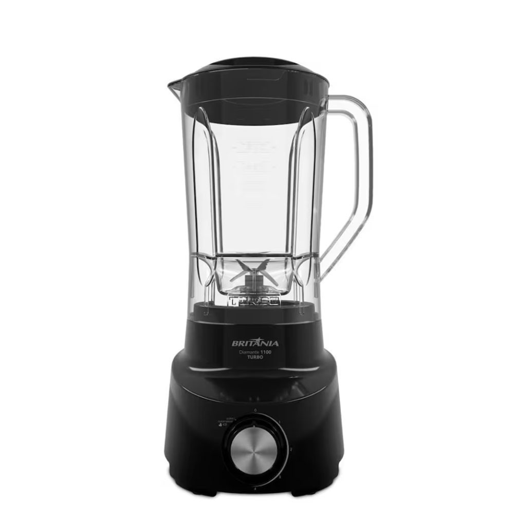 Liquidificador Diamante 4 Velocidades 600W Preto Britnia Liquidificador Diamante 4 Velocidades 600W Preto Britnia