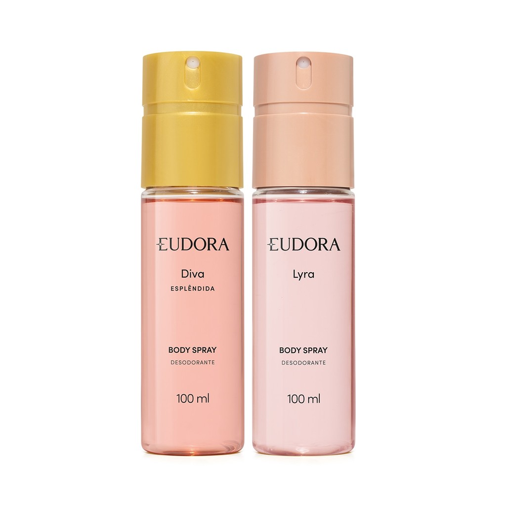 Combo Desodorante Body Spray Lyra 100ml + Desodorante Body Spray Diva Esplêndida 100ml Combo Desodorante Body Spray Lyra 100ml + Desodorante Body Spray Diva Esplêndida 100ml
