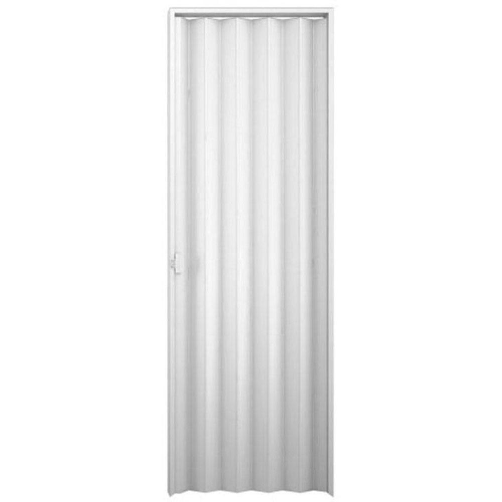 Porta Sanfonada Interna Plasbil PVC Branco, 210 x 90 cm Porta Sanfonada Interna Plasbil PVC Branco, 210 x 90 cm