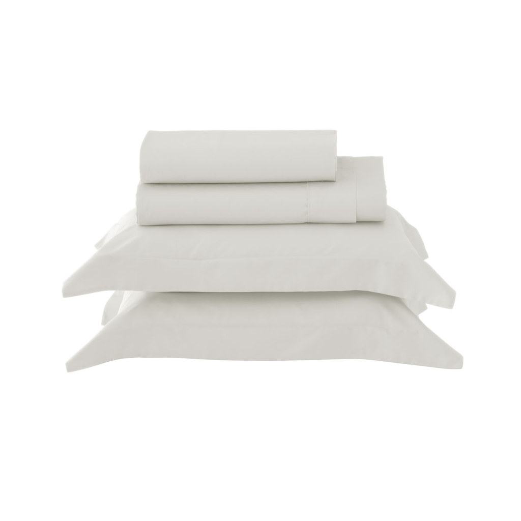 Jogo De Cama 300 Fios Satinée Kacyumara Off White Jogo De Cama 300 Fios Satinée Kacyumara Off White