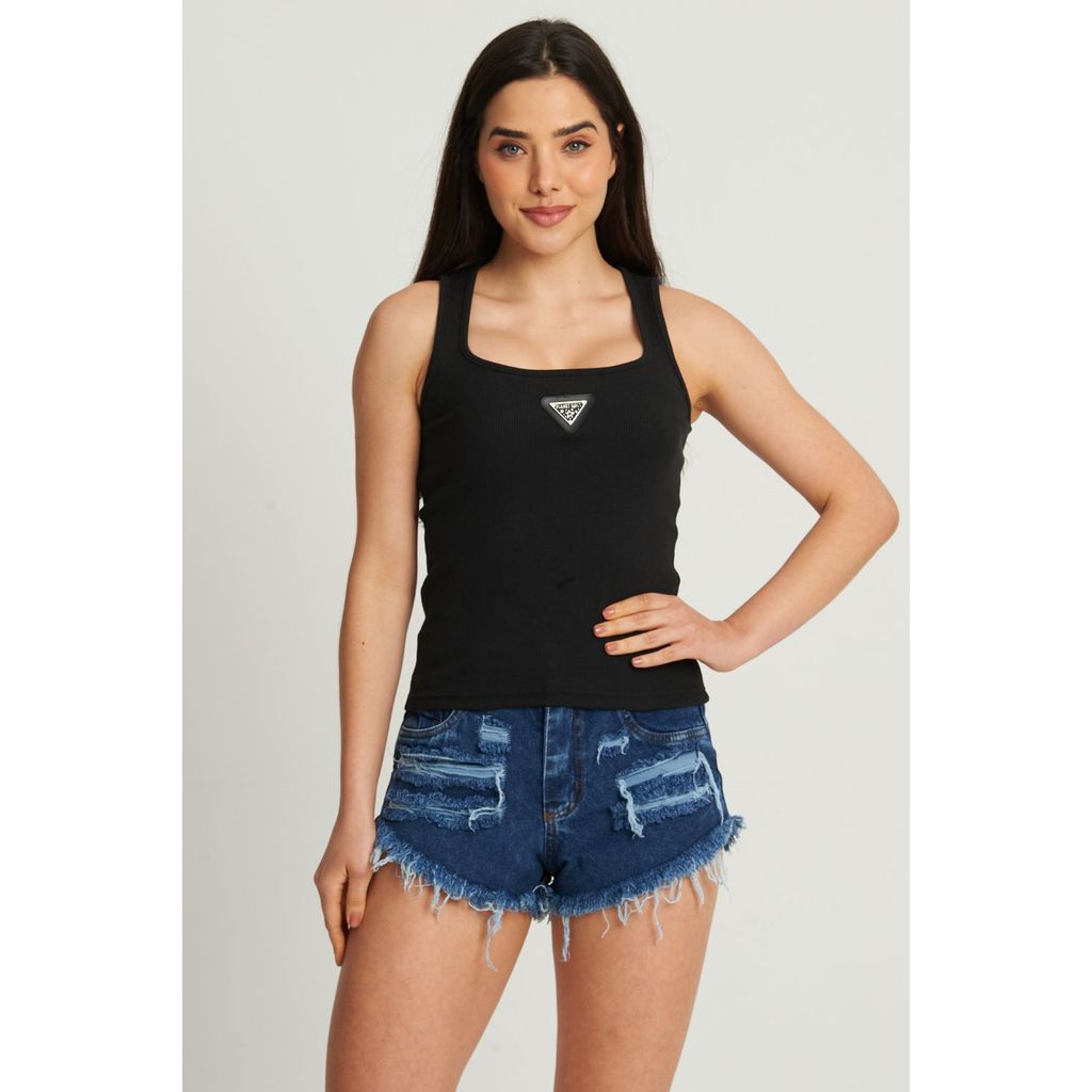 Regata Decote Reto Planet Girls Preto Regata Decote Reto Planet Girls Preto