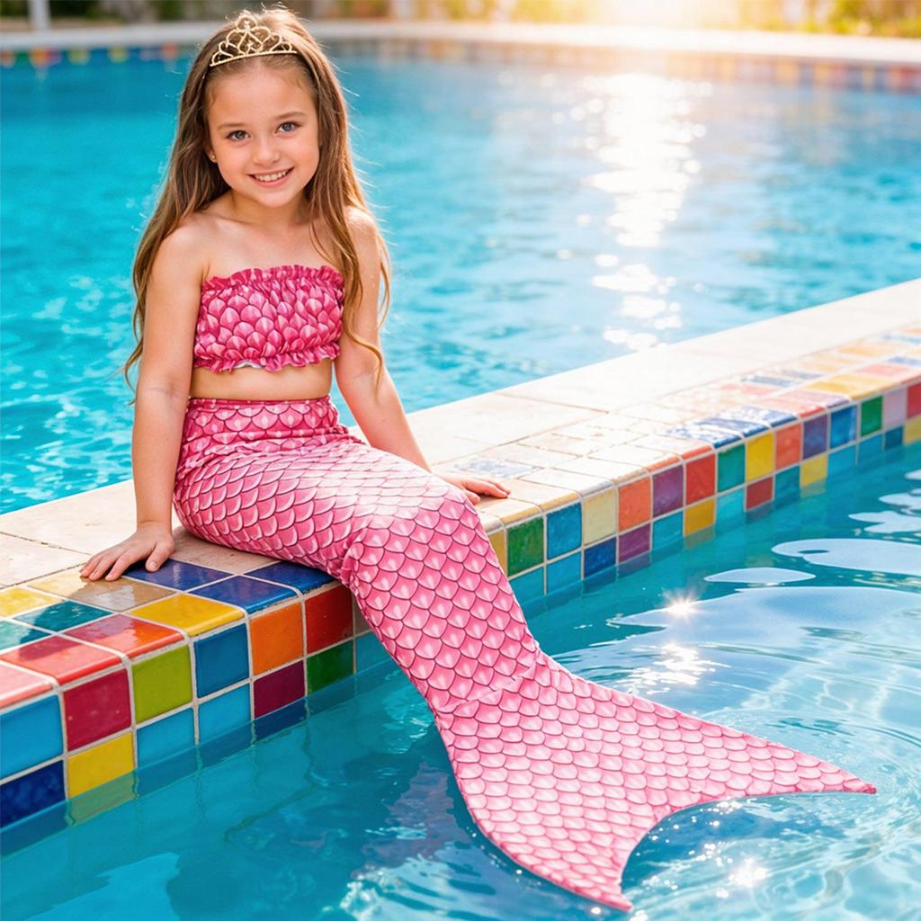 Fantasia Sereia Infantil Calda Que da pra Andar e Top Fantasia Sereia Infantil Calda Que da pra Andar e Top