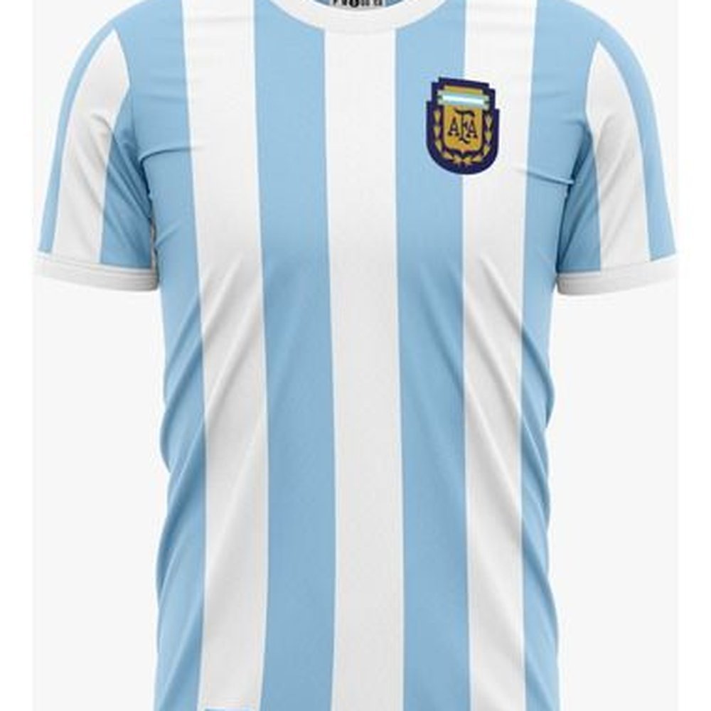 Camisa Retrô Argentina 1986 Home Torcedor Vintage Clássica Copa Confortável Camisa Retrô Argentina 1986 Home Torcedor Vintage Clássica Copa Confortável