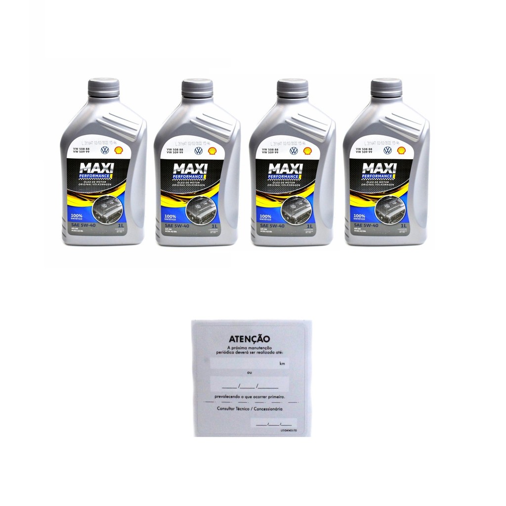 4l Óleo sintético VW Maxi Performance 5W40 508 88
