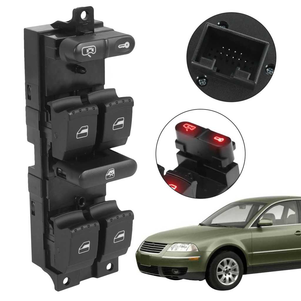 Comando Botão Vidro Elétrico Para Bora Golf Mk4 99 2000 2001 Comando Botão Vidro Elétrico Para Bora Golf Mk4 99 2000 2001