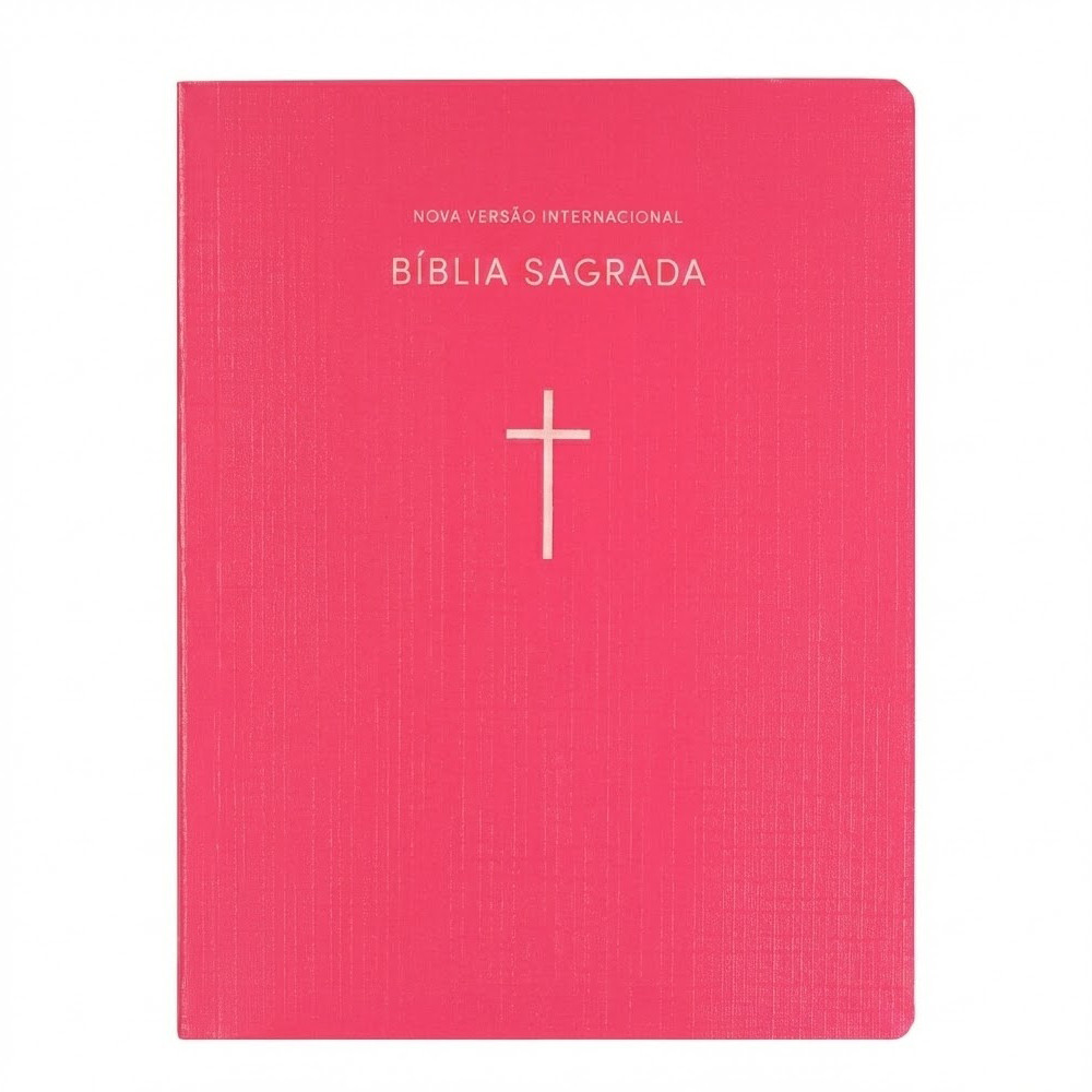 Bíblia Sagrada | NVI | Capa Brochura Cruz Rosa Bíblia Sagrada | NVI | Capa Brochura Cruz Rosa
