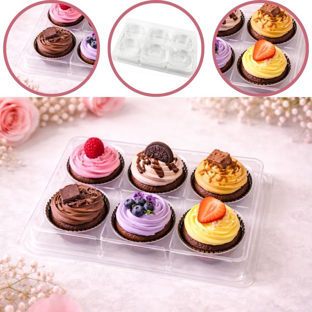 10 CAIXA EMBALAGEM P/ 6 DOCES E BOMBONS – CRISTAL BWB 14245 10 CAIXA EMBALAGEM P/ 6 DOCES E BOMBONS – CRISTAL BWB 14245