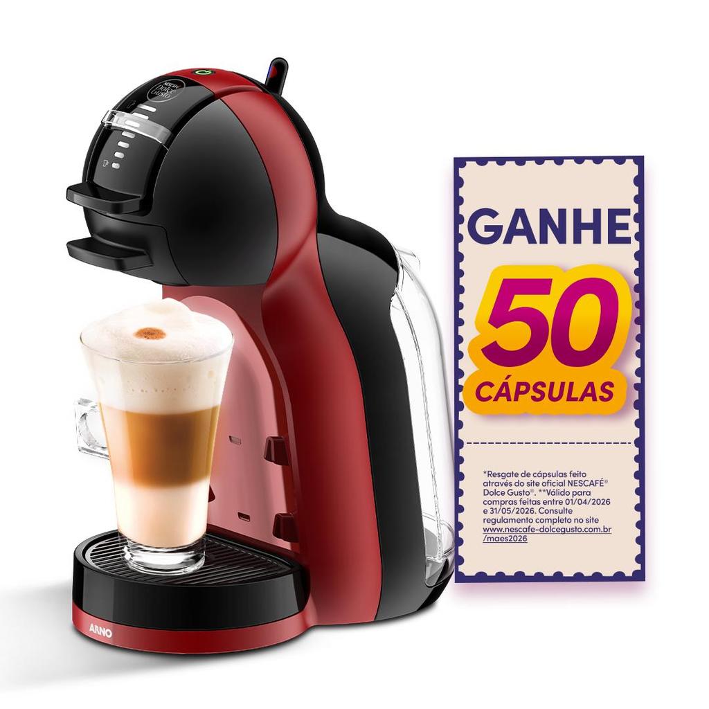 Cafeteira Nescafe Dolce Gusto Mini Me Vermelha e Preta Automática (220v) Cafeteira Nescafe Dolce Gusto Mini Me Vermelha e Preta Automática (220v)