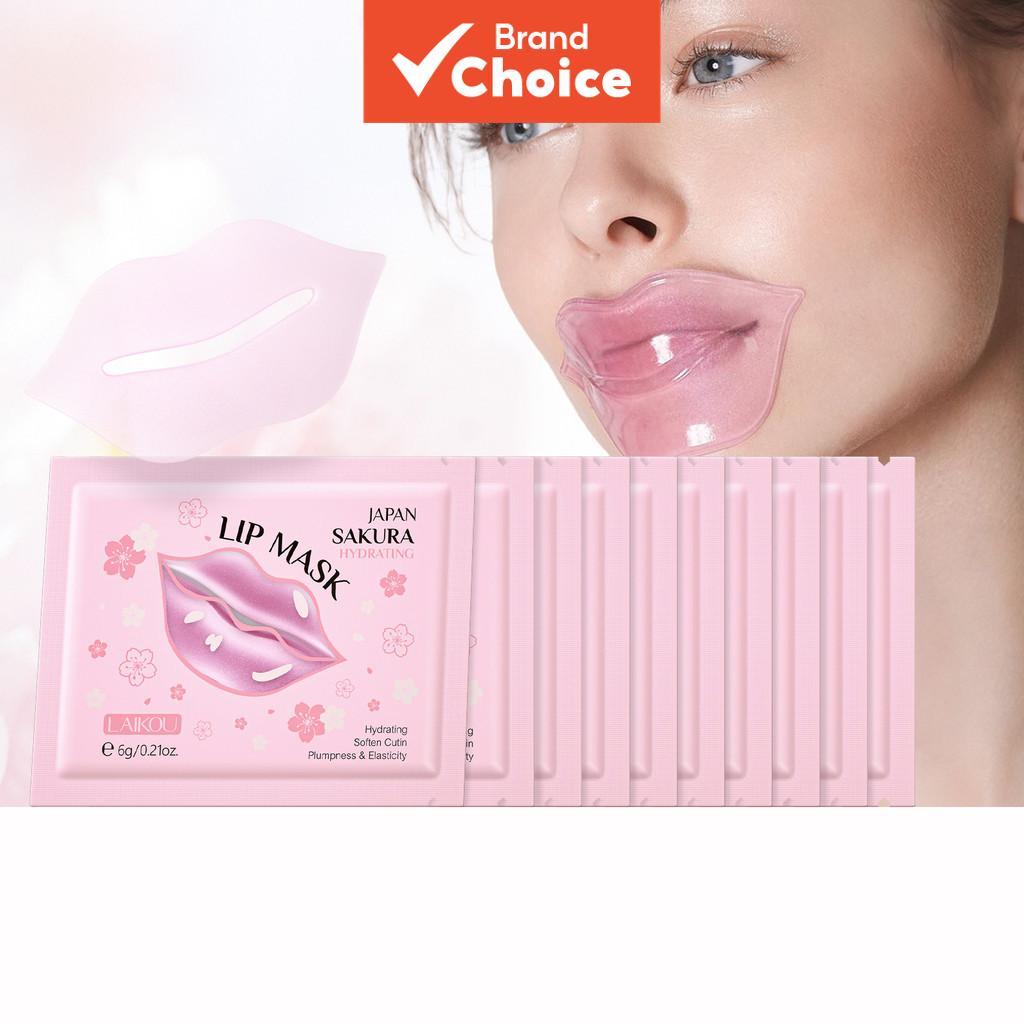 【LAIKOU Japão Sakura Máscara Labial em Gel 6g 10pcs】Hidratação Suaviza Cutícula Labial
