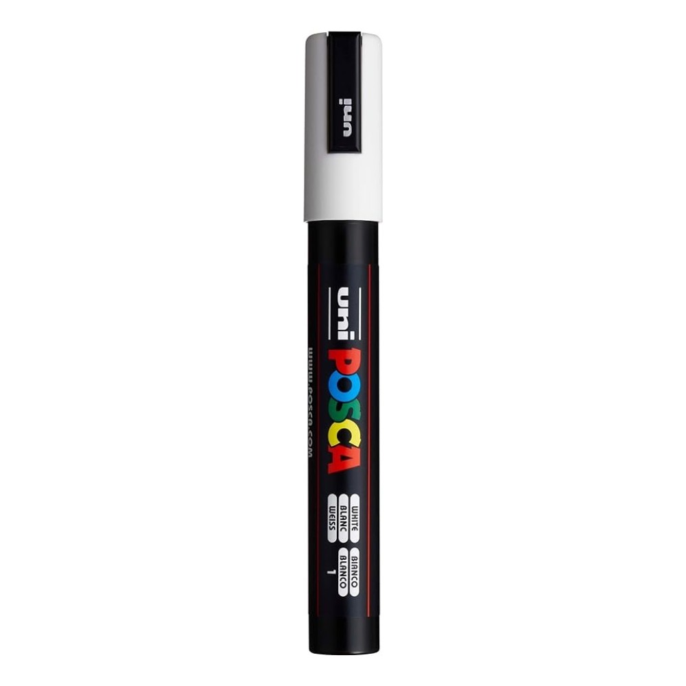 Caneta Posca Uni Ball PC-5M Branco – 1 UN Caneta Posca Uni Ball PC-5M Branco – 1 UN