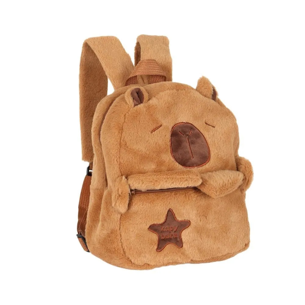 Bolsa Mochila Escolar Infantil Capivara Pelucia Viagens Bolsa Mochila Escolar Infantil Capivara Pelucia Viagens