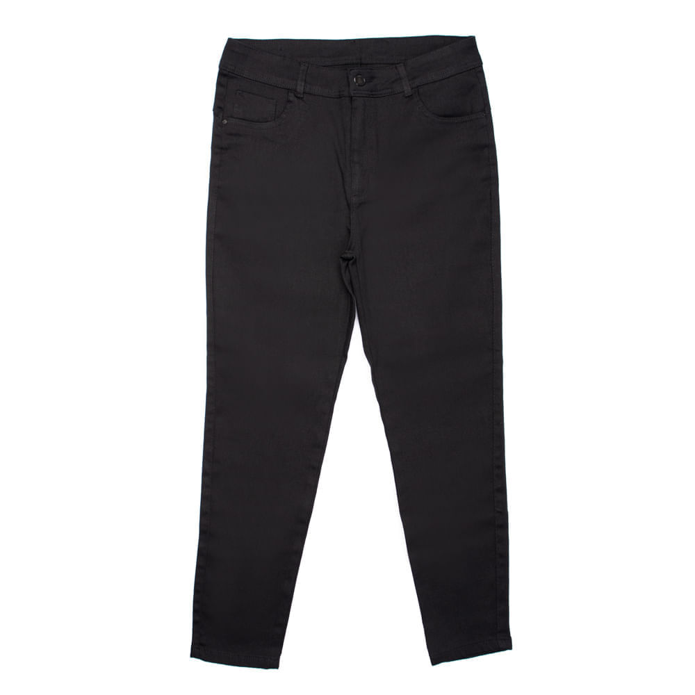 Calça Jeans Feminina Eagle Rose Cigarrete Plus Size Preto Calça Jeans Feminina Eagle Rose Cigarrete Plus Size Preto