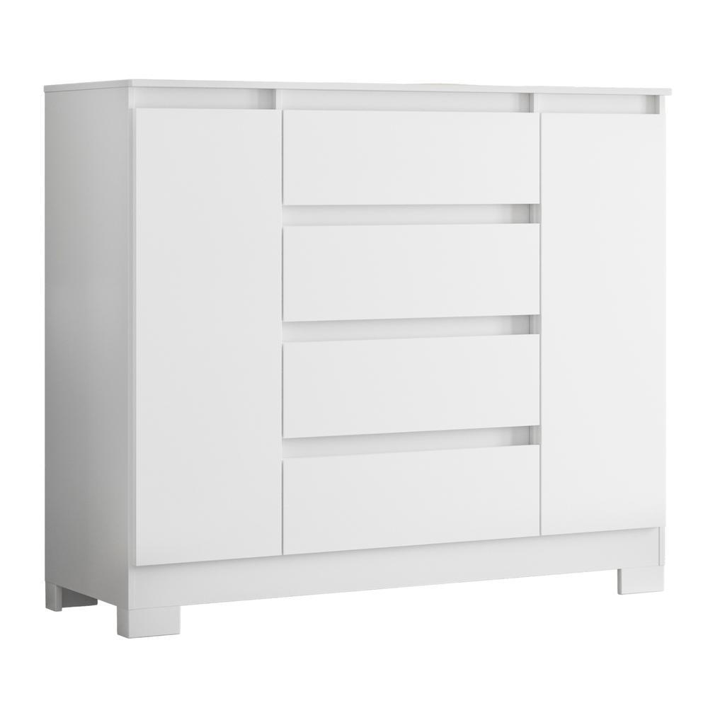 Cômoda Sapateira 4 Gavetas 2 Portas Boston Flex Cômoda Sapateira 4 Gavetas 2 Portas Boston Flex