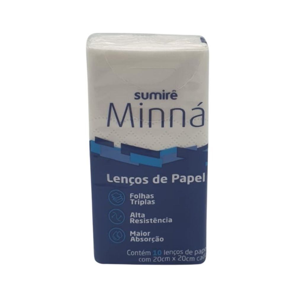 Lenço De Papel Minná C/10 Lenço De Papel Minná C/10