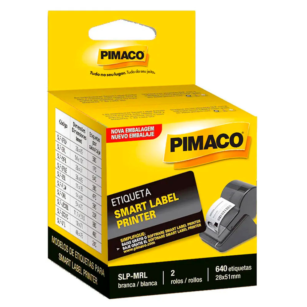 Etiqueta Smart Label SLP-MRL com 640 etiquetas Pimaco Etiqueta Smart Label SLP-MRL com 640 etiquetas Pimaco