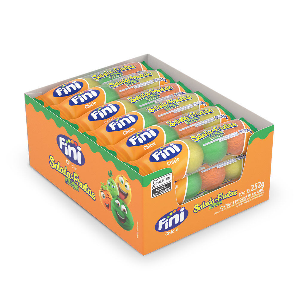 Fini Chicle Salada Frutas 18 unidades de 14g Fini Chicle Salada Frutas 18 unidades de 14g