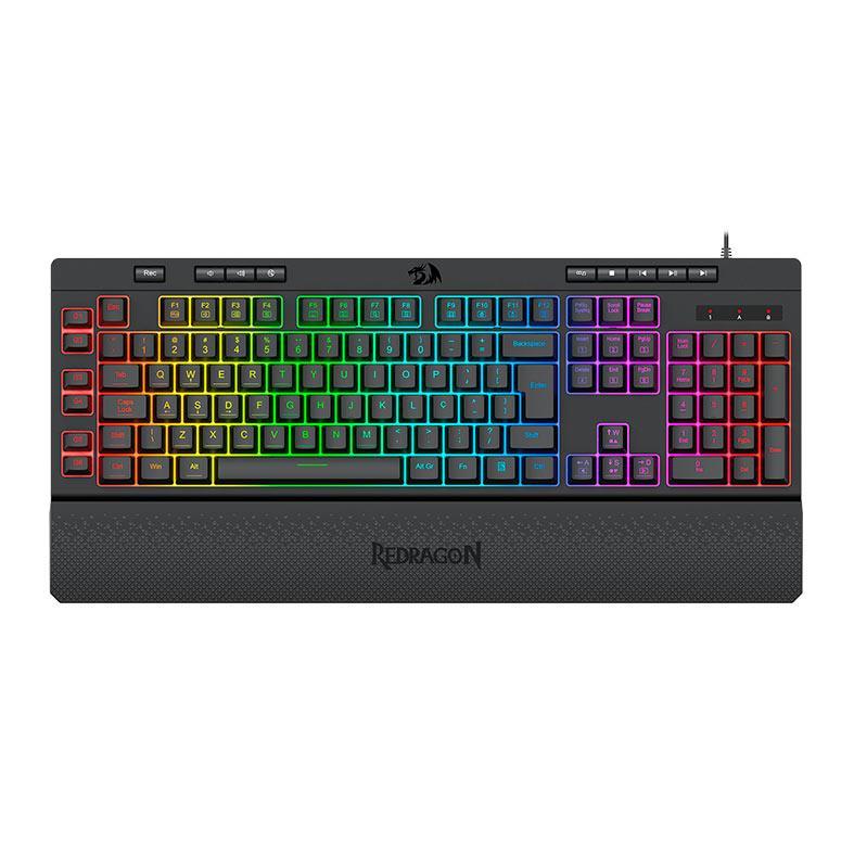 Teclado Gamer Redragon Shiva V2, RGB, ABNT2, Preto, K512RGB-V2 Teclado Gamer Redragon Shiva V2, RGB, ABNT2, Preto, K512RGB-V2