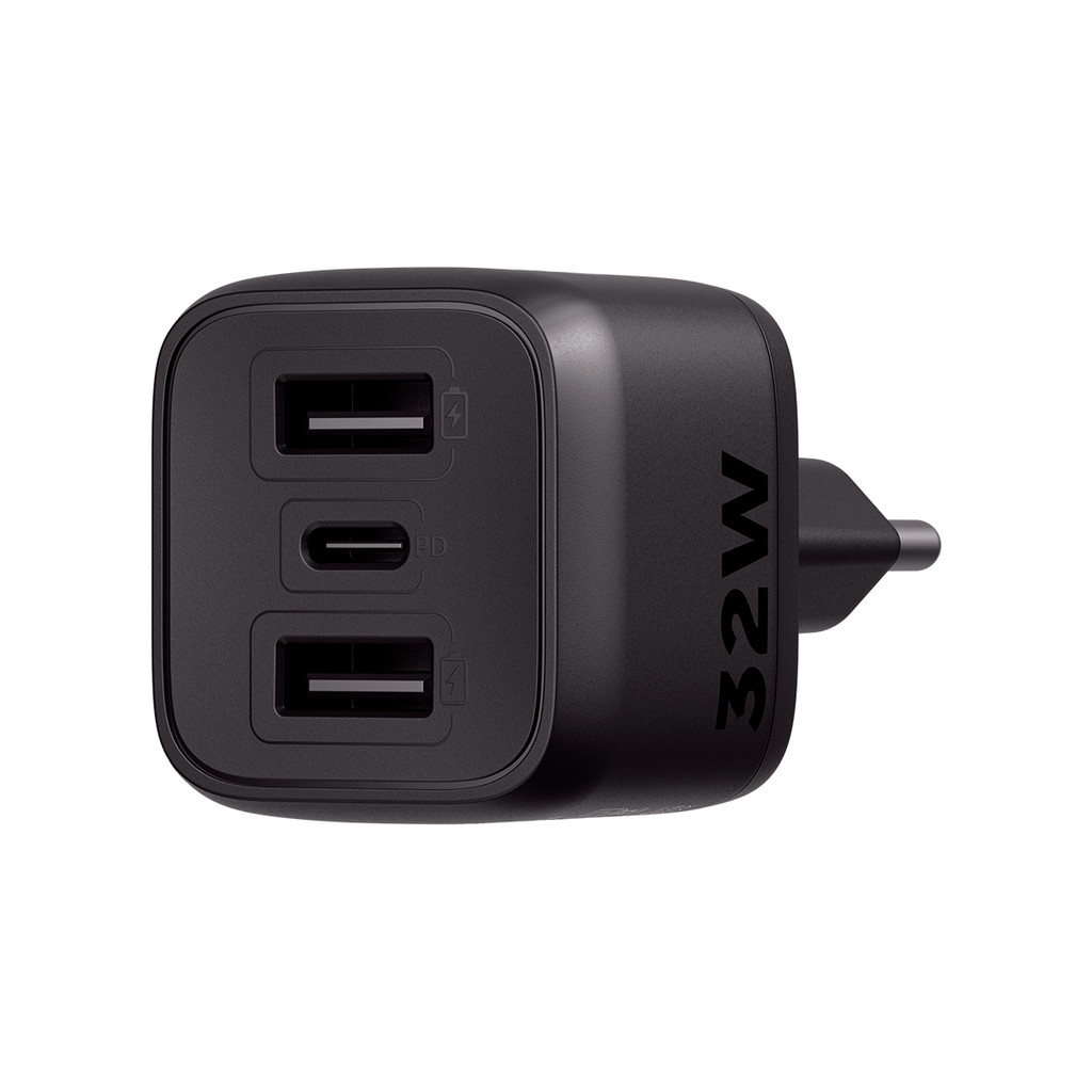 Carregador Turbo 32W GaN EC 12 POWER Preto Intelbras Carregador Turbo 32W GaN EC 12 POWER Preto Intelbras
