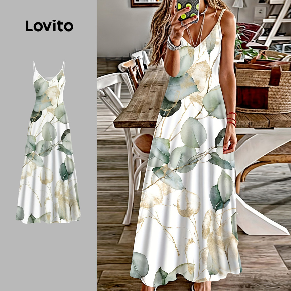 Lovito Vestido Casual Feminino primavera/verão LK4LD398 Lovito Vestido Casual Feminino primavera/verão LK4LD398