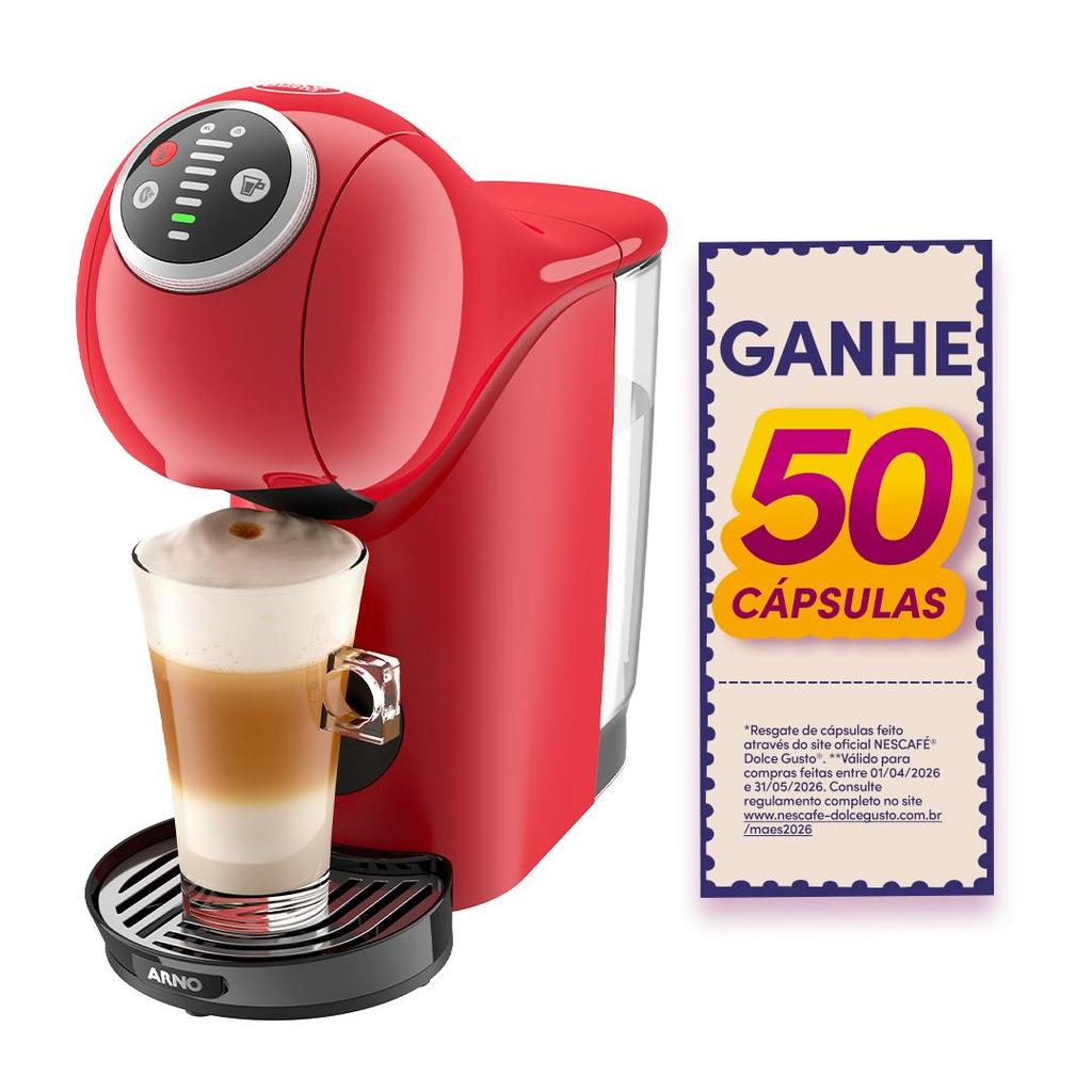 Cafeteira Nescafe Dolce Gusto Genio S Plus Vermelha 220v Cafeteira Nescafe Dolce Gusto Genio S Plus Vermelha 220v