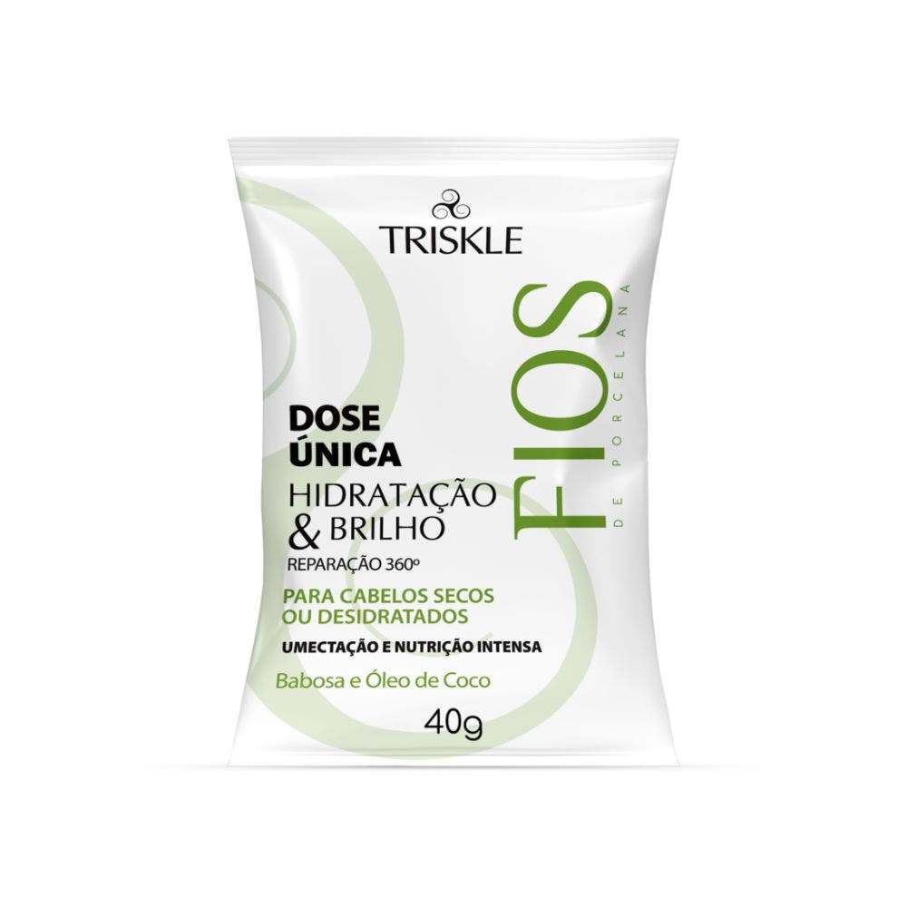 Triskle Dose Única Hidra E Brilho 40g
