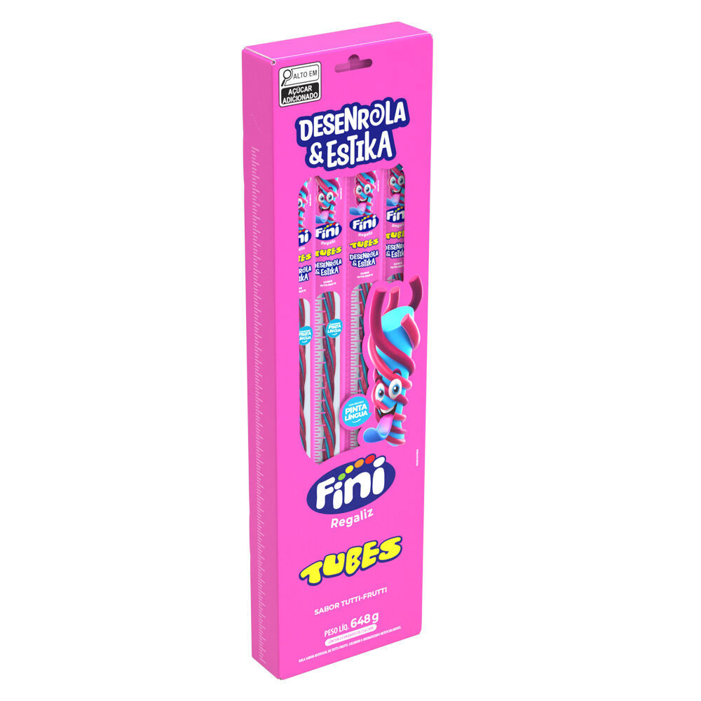 Fini Tubes Desenrola Tutti Fruti 24 unidades de 27g Fini Tubes Desenrola Tutti Fruti 24 unidades de 27g