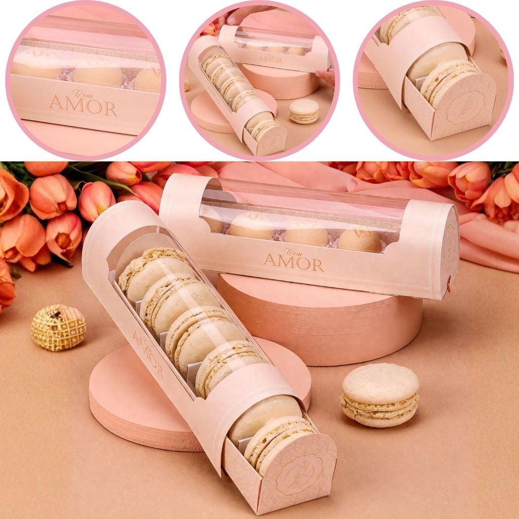 10 CAIXA PARA 5 DOCES COM VISOR TULIPAS 4939 ( DIA DAS MÃES JANGO 2026 ) OUTLET