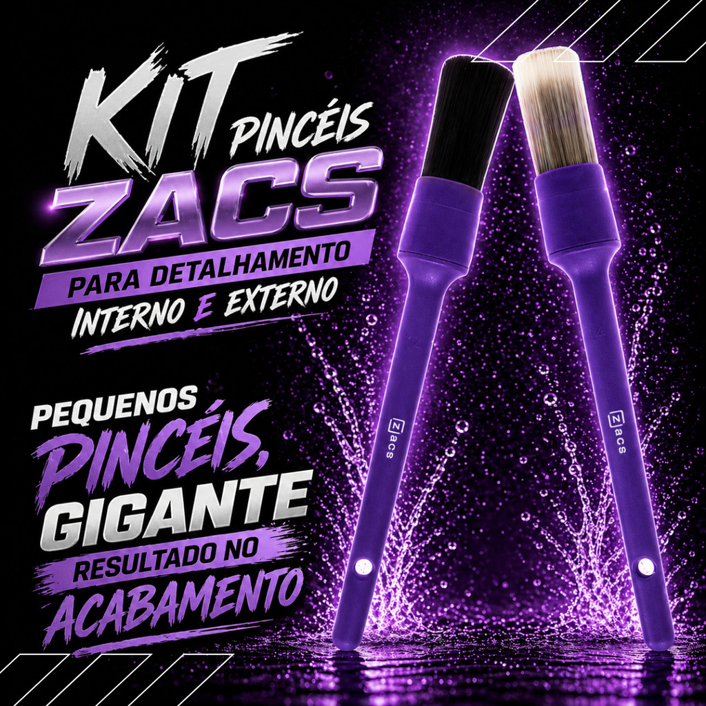 Kit 2 Pincel Para Detalhamento Automotivo Interno E Externo Zacs Vonixx Numero 14 Kit 2 Pincel Para Detalhamento Automotivo Interno E Externo Zacs Vonixx Numero 14