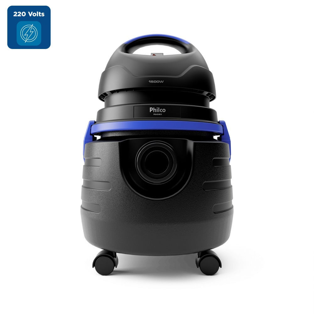 Aspirador de Água e Pó Philco 20 Litros Preto e Azul PAS80 – 220 Volts Aspirador de Água e Pó Philco 20 Litros Preto e Azul PAS80 – 220 Volts