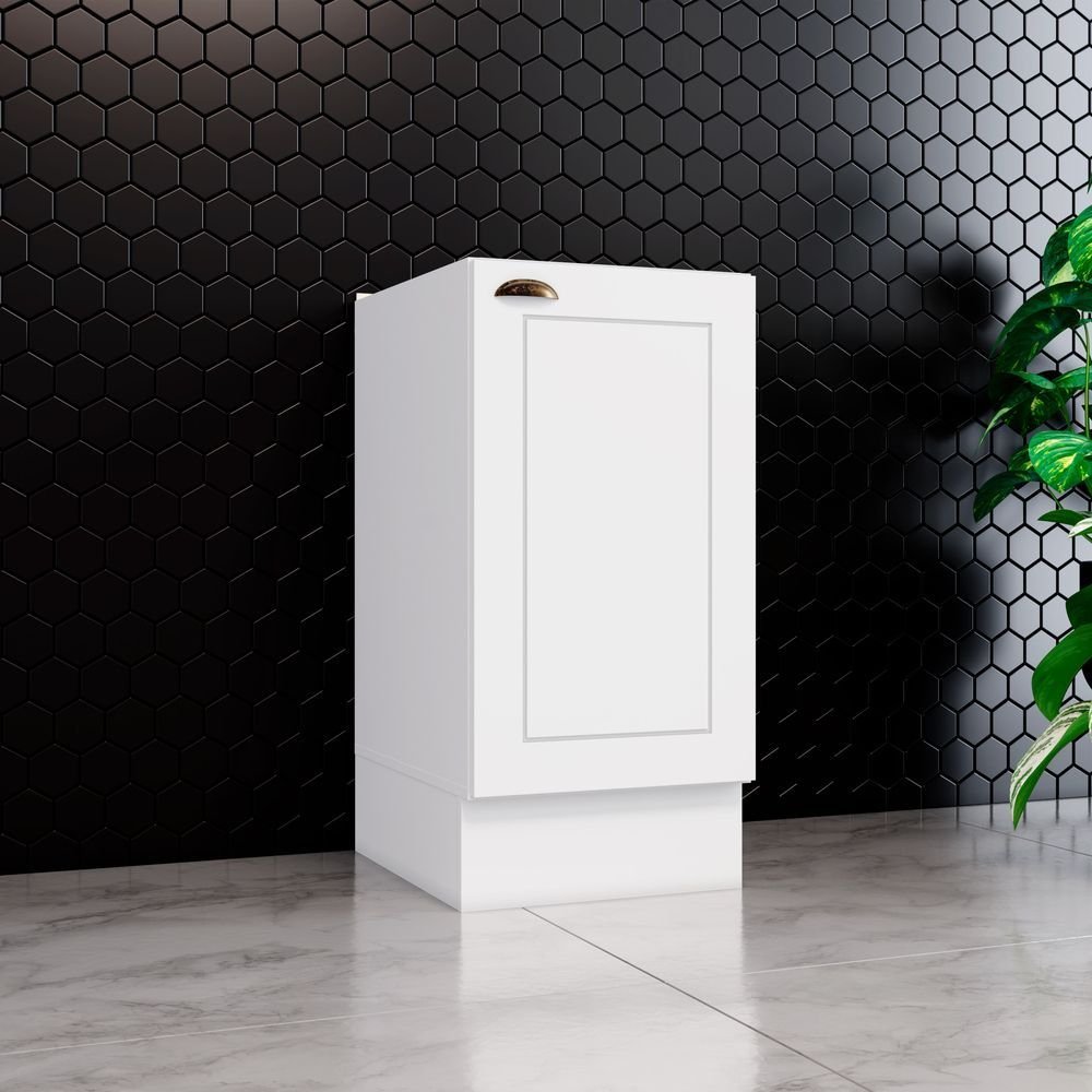 Módulo Balcão de Cozinha 1 Porta 40cm Branco Emily Espresso Móveis Branco HP Módulo Balcão de Cozinha 1 Porta 40cm Branco Emily Espresso Móveis Branco HP