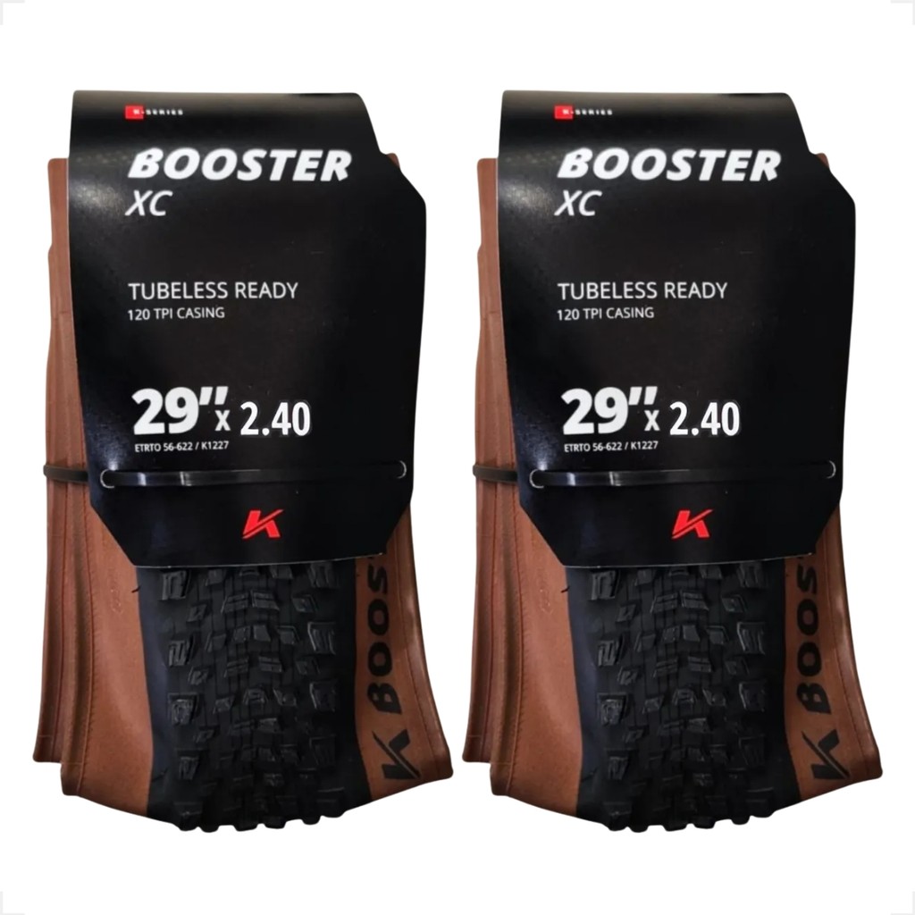 PAR Pneu 29×2.40 Kenda Booster Pro XC Tubeless Kevlar Sct Bike Banda Marrom Cravudo Trilha PAR Pneu 29×2.40 Kenda Booster Pro XC Tubeless Kevlar Sct Bike Banda Marrom Cravudo Trilha