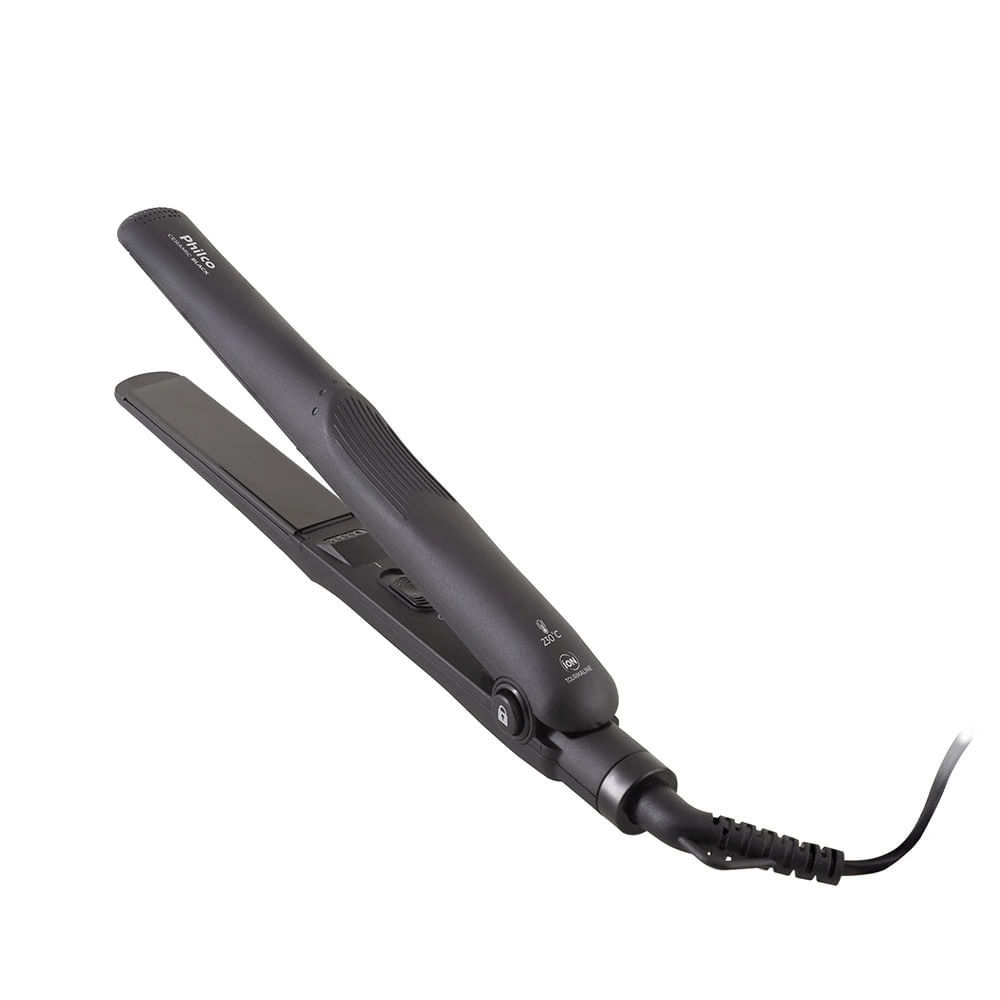 Chapinha Prancha Alisadora Philco Ceramic Black PPR08 Cerâmica 230°C Preta – Bivolt Chapinha Prancha Alisadora Philco Ceramic Black PPR08 Cerâmica 230°C Preta – Bivolt