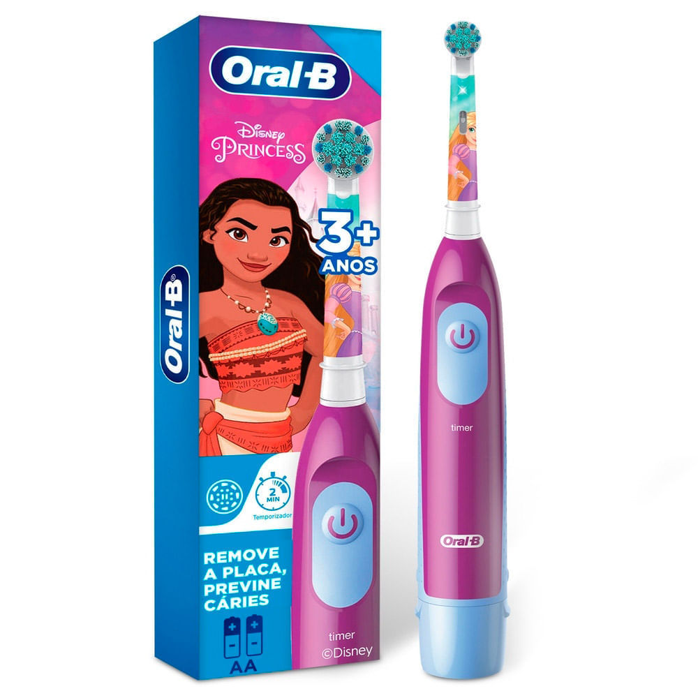 Escova Dental Infantil Oral-B Elétrica Disney Princess +3 anos Escova Dental Infantil Oral-B Elétrica Disney Princess +3 anos