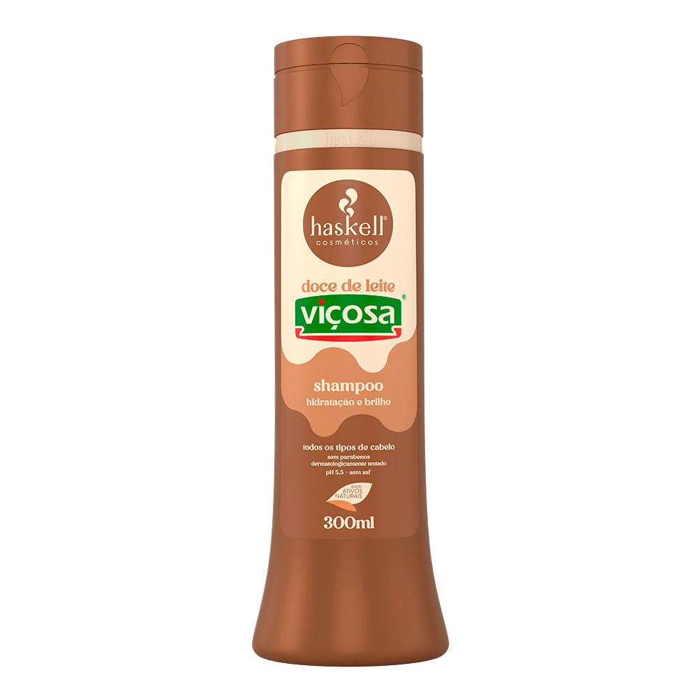 Shampoo Haskell Doce de Leite Viçosa Hidratação e Brilho 300ml Shampoo Haskell Doce de Leite Viçosa Hidratação e Brilho 300ml