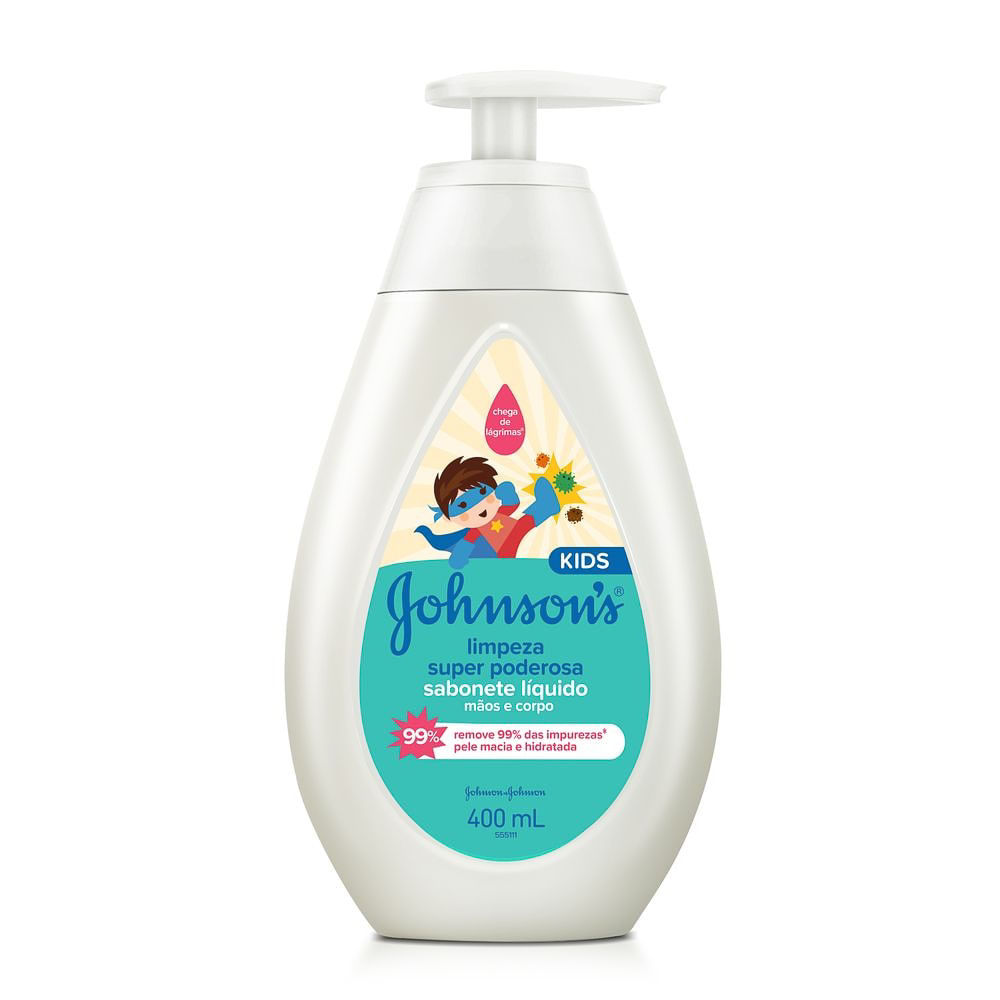 Sabonete Líquido Johnson’s Kids Limpeza Super Poderosa 400ml Sabonete Líquido Johnson’s Kids Limpeza Super Poderosa 400ml