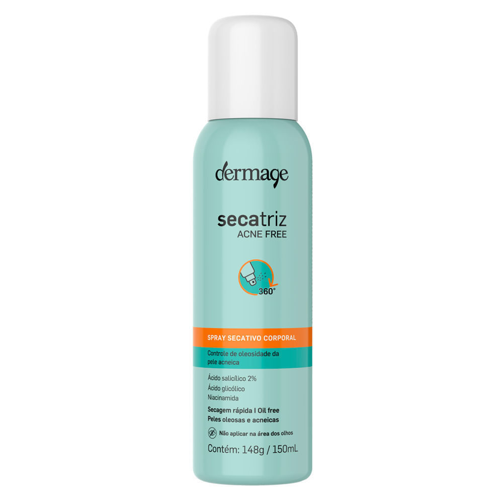 Secatriz Acne Free Dermage Spray Secativo Corporal 150ml Secatriz Acne Free Dermage Spray Secativo Corporal 150ml