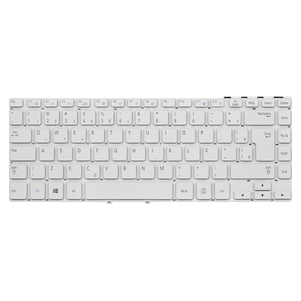 Teclado para Notebook Samsung Ativ Book NP270E4E-KD7BR Branco