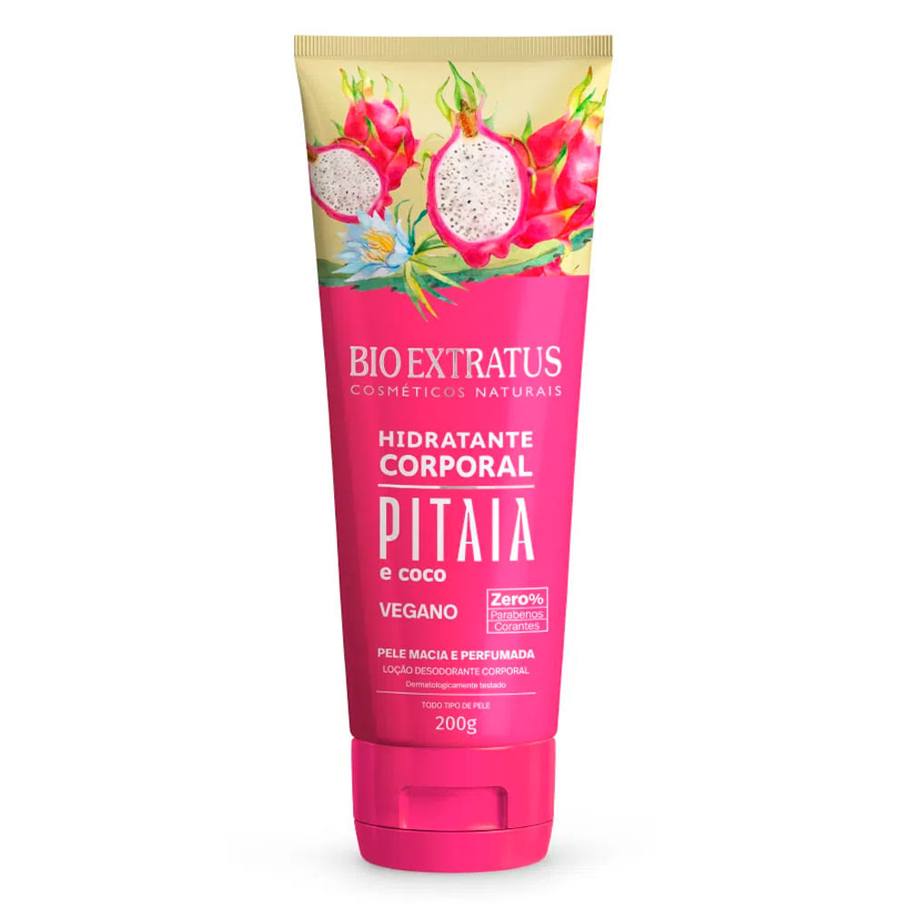 Creme Hidratante Corporal Bio Extratus Pitaia E Coco 200g Creme Hidratante Corporal Bio Extratus Pitaia E Coco 200g