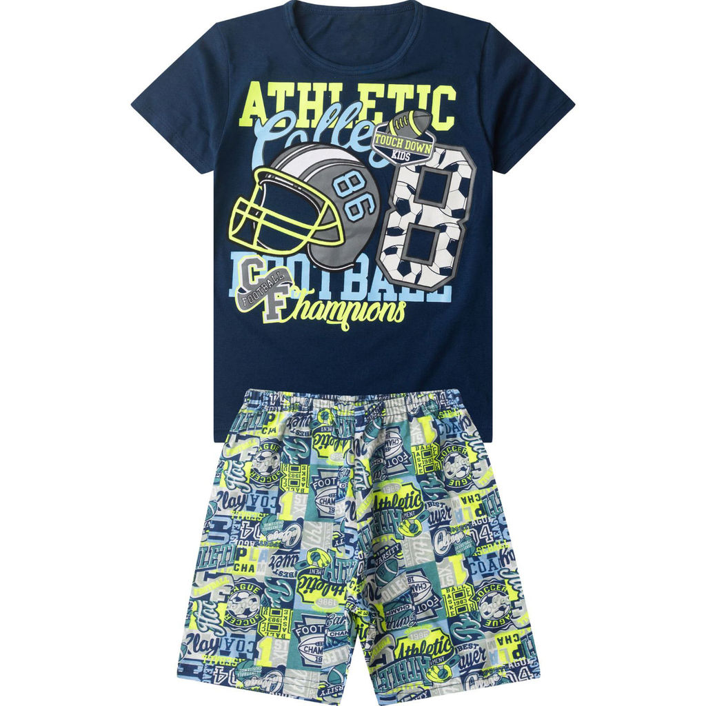 Pijama Infantil Menino Brilha No Escuro Select Azul Pijama Infantil Menino Brilha No Escuro Select Azul