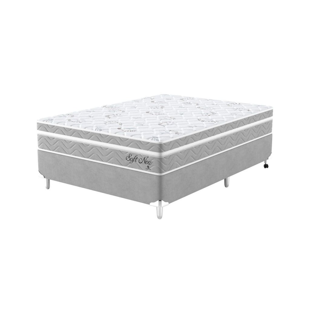 Cama Box Viúvo 128x188x61cm Soft New Montreal Viúva Cama Box Viúvo 128x188x61cm Soft New Montreal Viúva