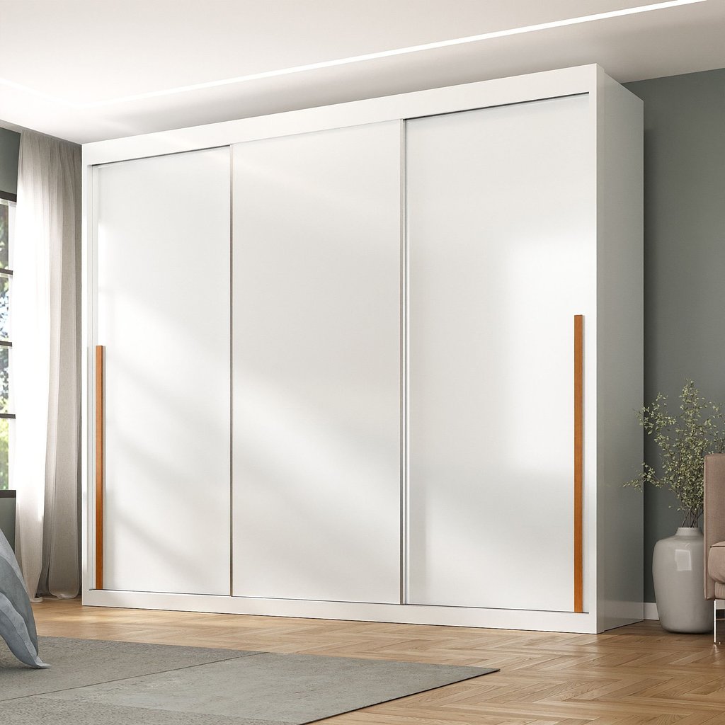 Guarda-roupa Portas de Correr Spazio Branco Guarda-roupa Portas de Correr Spazio Branco