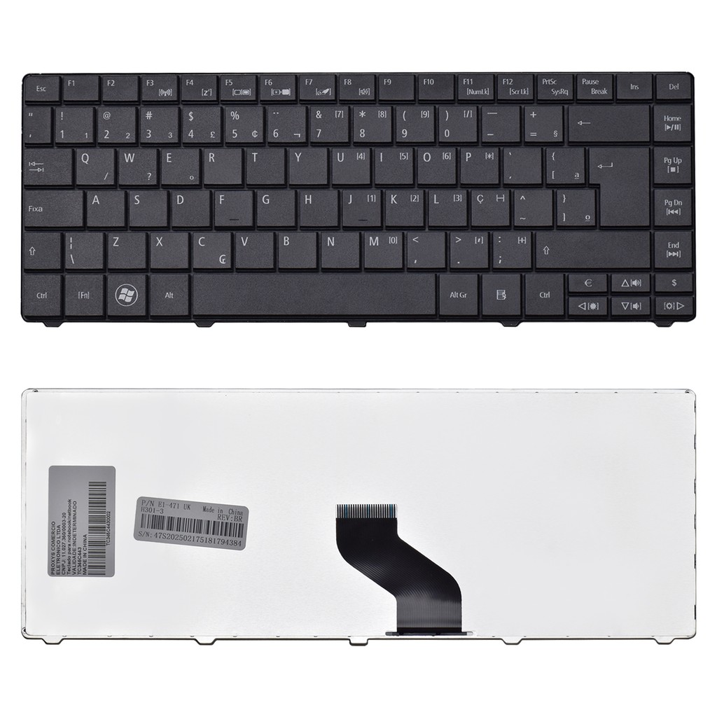 Teclado para Notebook Acer Aspire E1-471-6811 ABNT2 Teclado para Notebook Acer Aspire E1-471-6811 ABNT2