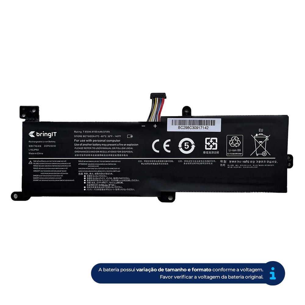 Bateria para Notebook Lenovo Ideapad 320-14AST 7.6V Bateria para Notebook Lenovo Ideapad 320-14AST 7.6V